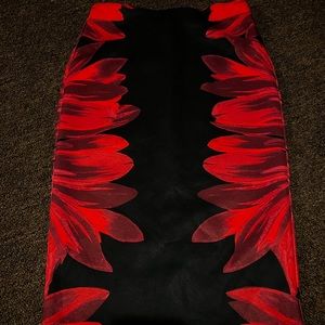 Knee length pencil skirt